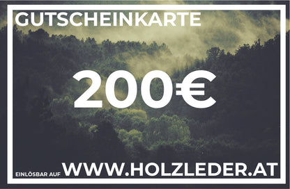Holzleder® Gutscheinkarte